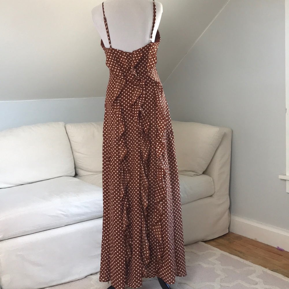 Fanco Maxi Polka Dot Dress Front Slit - Picture 6 of 8